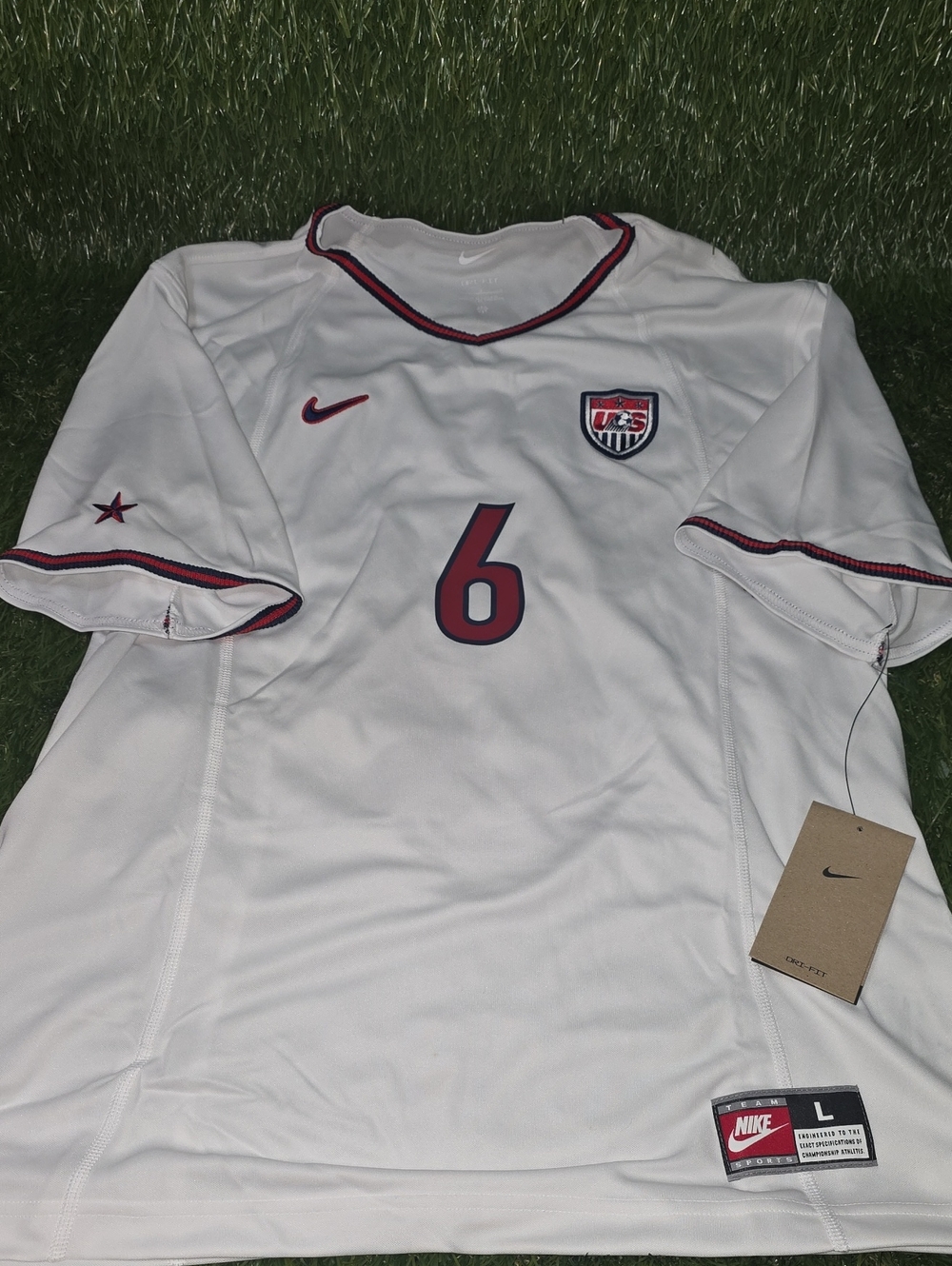 NEW Nike USWNT 1999 Reissue Brandi Chastain #6 Jersey Women's L NWT HF2884-101